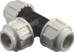 Té à compression Fitt PEHD Ø25 mm 16bar
