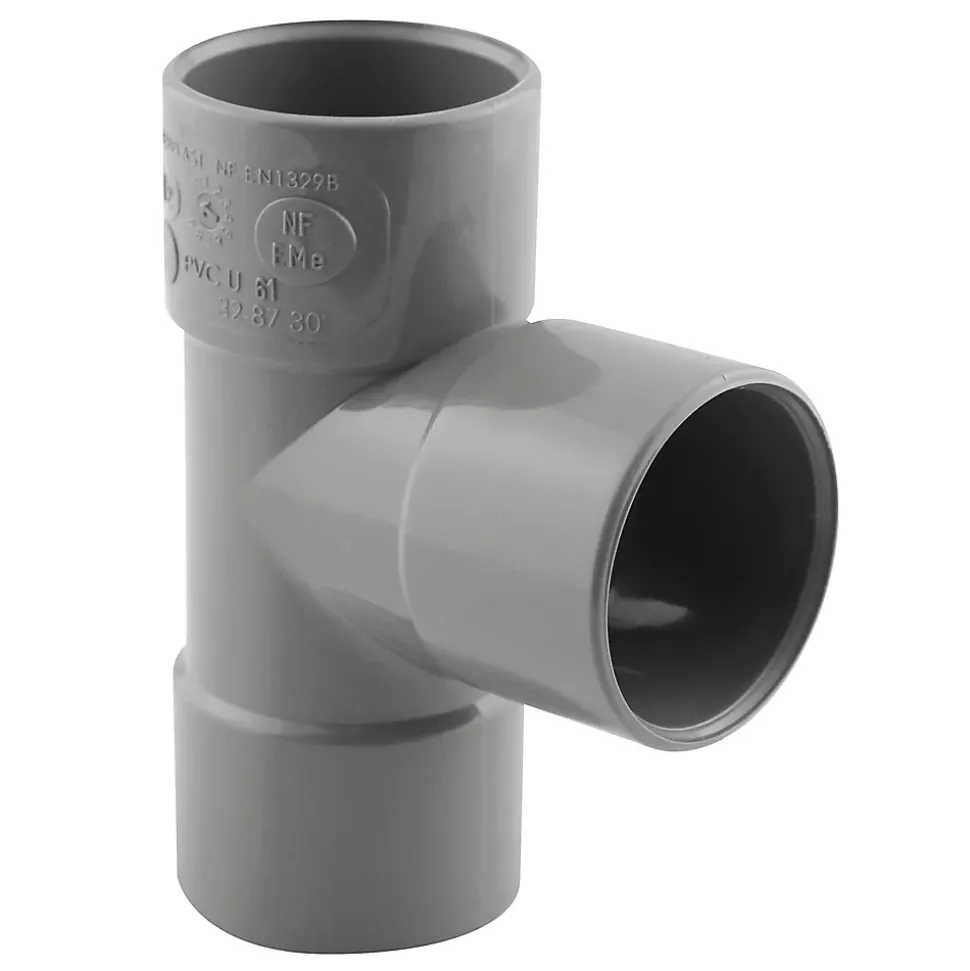 Té de branchement femelle femelle Fitt 87° ø32 mm
