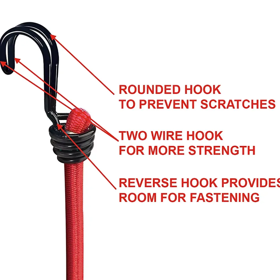 Tendeur de 60 cm crochet double Master Lock, 2 pièces