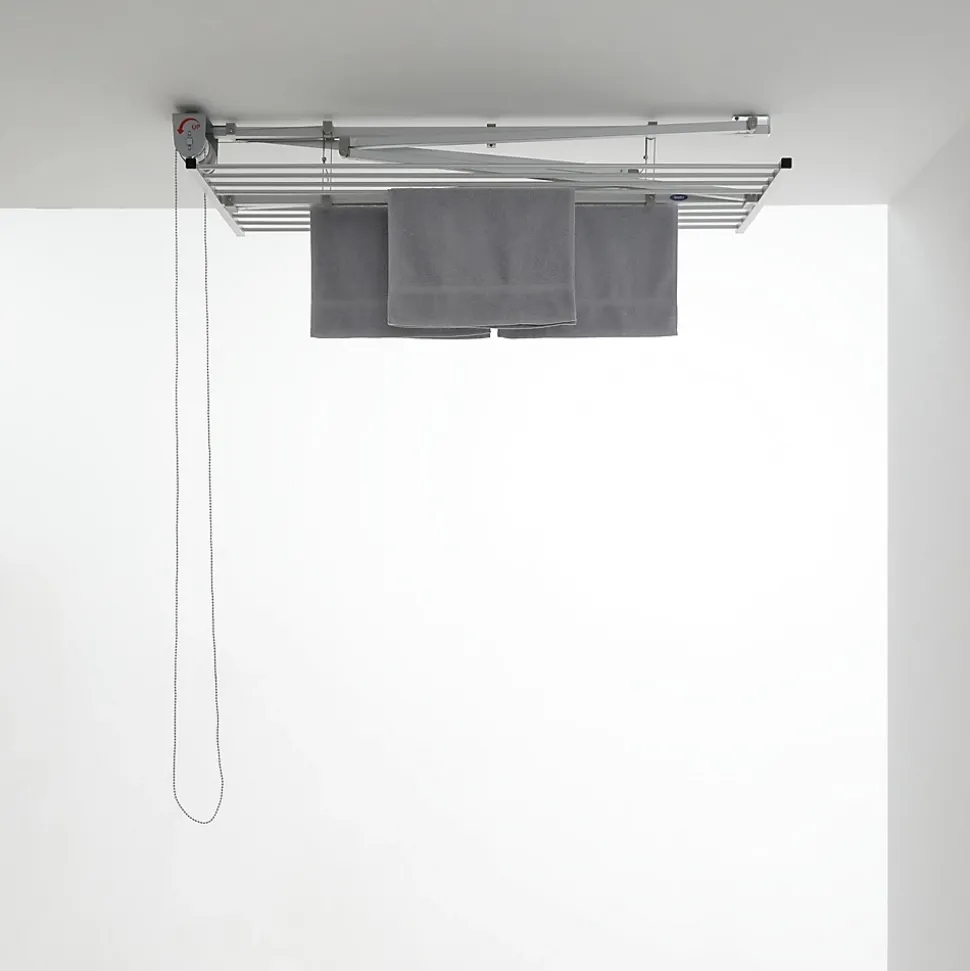 Étendoir plafond manuel 128x54x25cm alu Foxydry Mini 120
