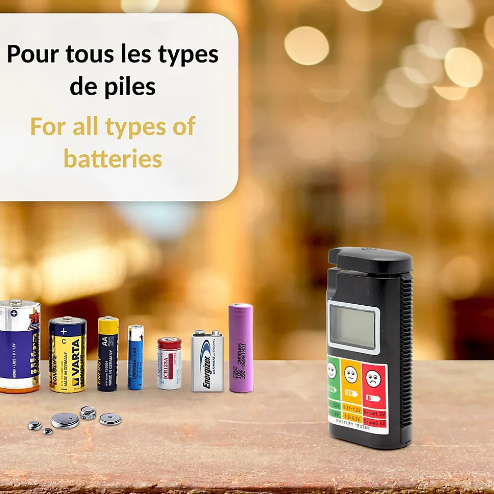 Testeur de pile FISHTEC Universel Easy reading