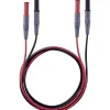 testo 0590 0013 Set de cordons de mesure de sécurité, fiches droites mâle 4 mm, 1 m, noir/rouge