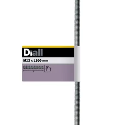 Tige filetée brillante zinguée diamètre 12 x 300 mm