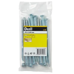 Tirefonds DIN 571 zingués 10x120 mm - 10 pièces