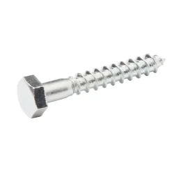 Tirefonds DIN 571 zingués 6x40 mm - 200 pièces