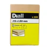 Tirefonds DIN 571 zingués 8x50 mm - 100 pièces