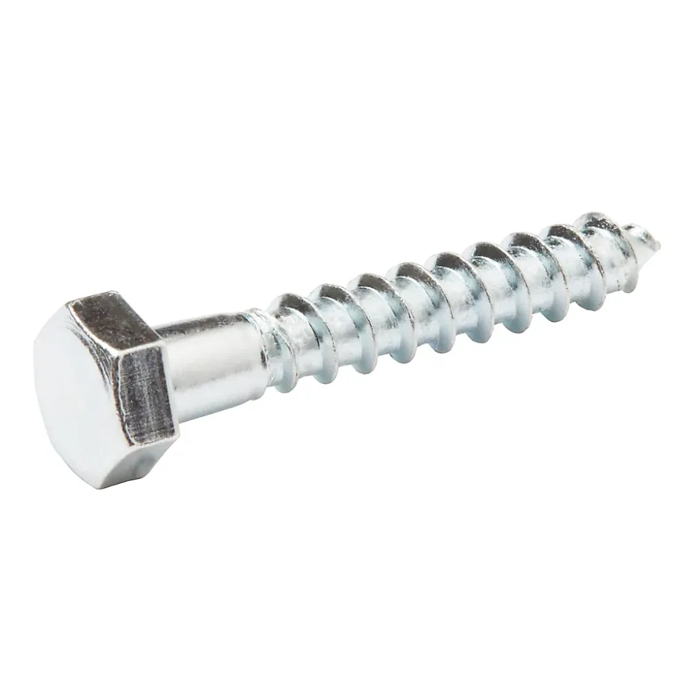 Tirefonds DIN 571 zingués 8x50 mm - 100 pièces