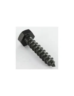 Tirefonds 10X50 Acier zingué noir - 10 pièces