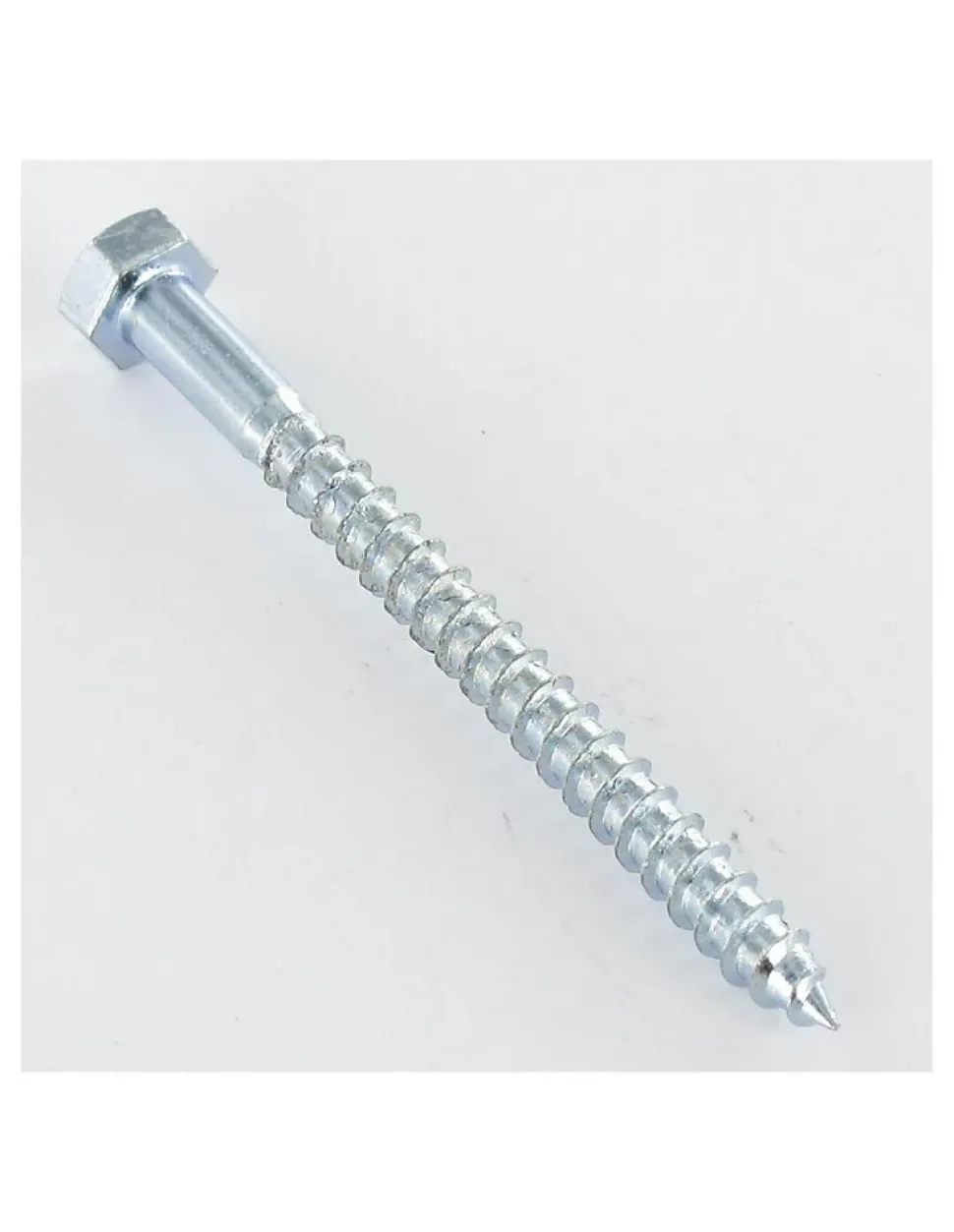 Tirefonds 6X60 FIL TOT Tête à Fendue Acier zingué - 1 pièce