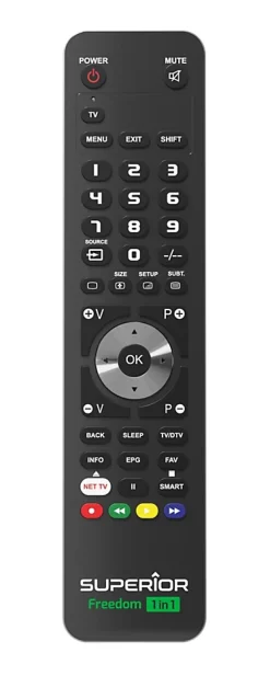 Télécommande TV universelle Superior Freedom USB 1in1 Black - SUPTUB001