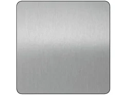 Tôle aluminium anodisé lisse argent brossé 50 x 25 cm