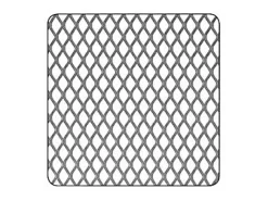 Tôle métal déployé acier brut Mailles 6 mm, 100 x 50 cm