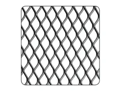 Tôle métal déployé acier brut Maille 10 x 5,5 mm, 100 x 50 cm