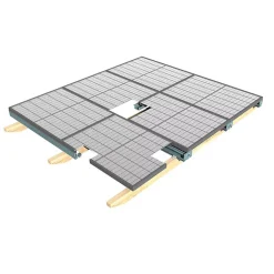 Toiture solaire - HEKILI Gris Anthracite 3,438m x 3,912m