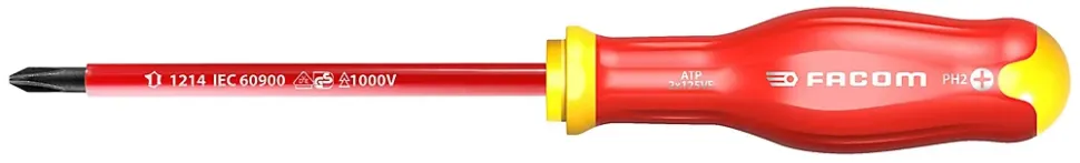 Tournevis Facom Protwist isolé 1000V Phillips 2x125 mm