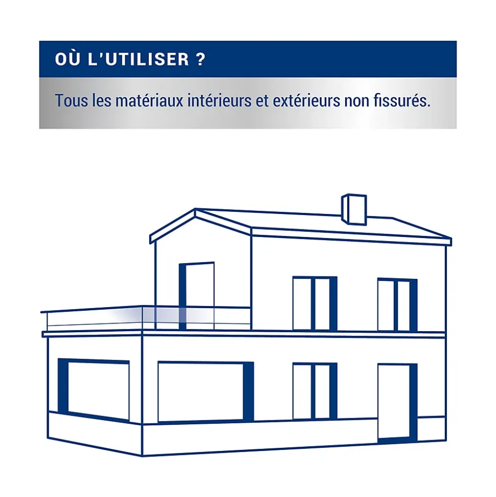 Traitement murs humides et salpêtre intérieur extérieur incolore Ripolin 2,5L