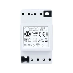 Transformateur 12-24 V 1-2 A - Classe Ii - Ca1r