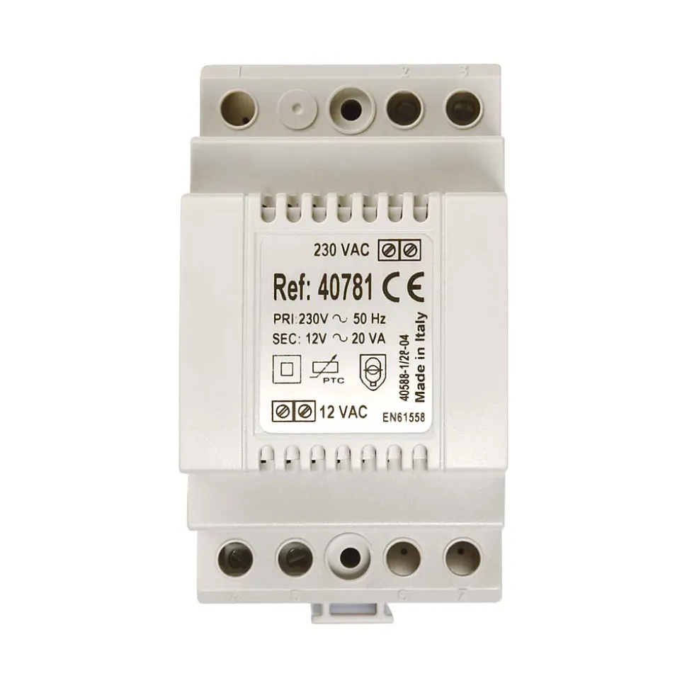 Transformateur 230 Vac - 12 Vac - 1,5 A - Aip-40781