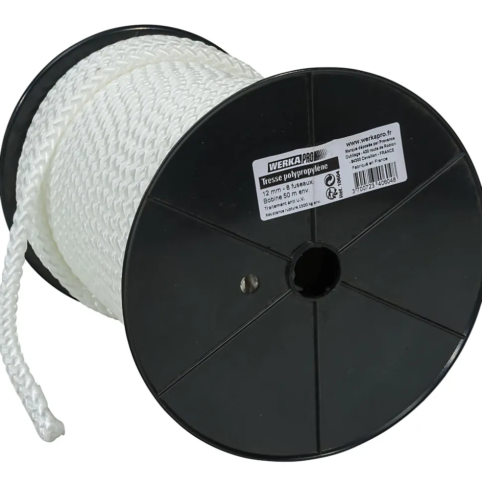 Tresse polypropylène WERKA PRO 12mm x 50m