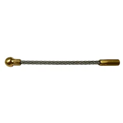 Tête de guidage flexible M5 à bout rond, pour aiguilles tire-fils