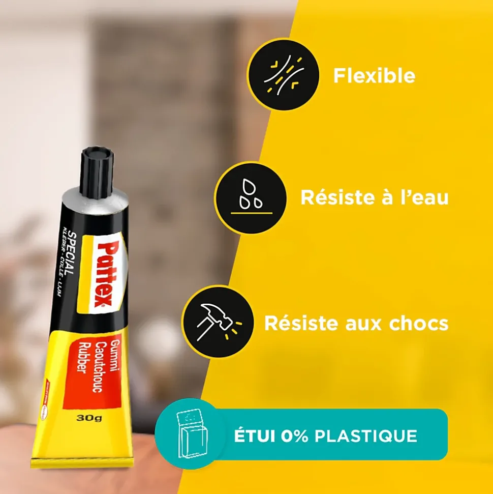 Tube de colle pour caoutchouc, 30 ml