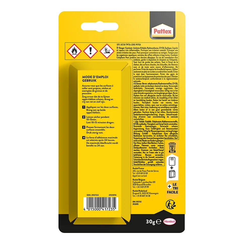 Tube de colle pour caoutchouc, 30 ml
