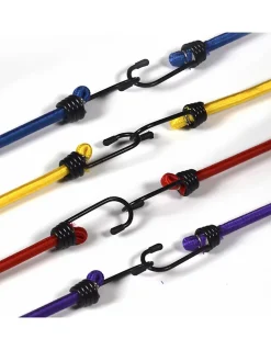 Tube de 12 tendeurs en caoutchouc à crochets, longueurs variées - THIRARD