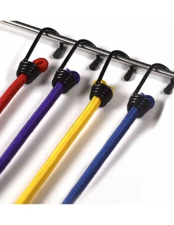 Tube de 12 tendeurs en caoutchouc à crochets, longueurs variées - THIRARD