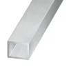 Tube rectangulaire aluminium brut, 12 x 10 mm, 1 m