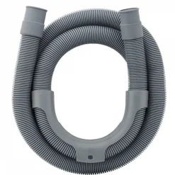 Tuyau de vidange, d'évacuation universel pour machine à laver, lave vaisselle - Gris - 1,5 m - Linxor