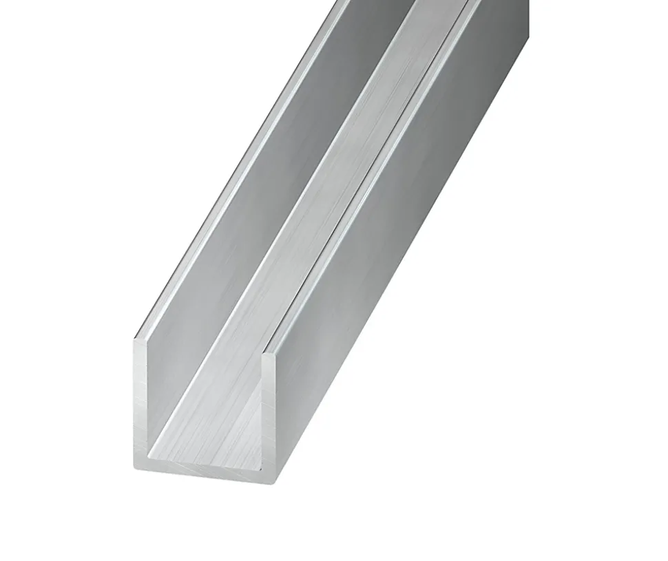 U aluminium brut 15 x 15 X 15 mm, 2,50 m