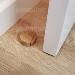 8 Un. Butée de porte adhésive en bois de chêne naturel 45x42MM