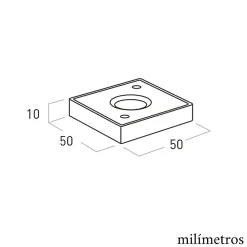 4un. rehausseur de meuble hauteur 10mm en résine plastique ABS ANTI-HUMIDITÉ couleur aluminium mat avec embout coulissant