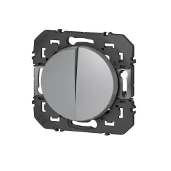 Va-et-vient et Poussoir Legrand Dooxie aluminium