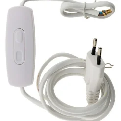 Variateur pour LED de 1 à 50 W précablé avec fiche 6A coloris blanc