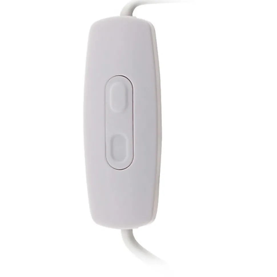 Variateur pour LED de 1 à 50 W précablé avec fiche 6A coloris blanc