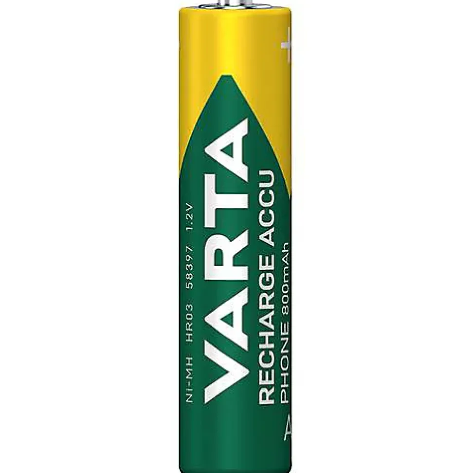 Varta Accu rechargeable LR03 AAA 800 mAh, lot de 2, NiMH, 1.2 V