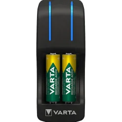 Varta - Pocket Chargeur + 4 piles rechargeables AA 1600 mAh