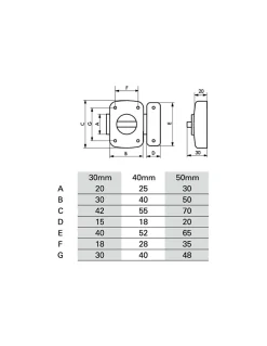 Verrou à bouton Alouette pour porte intérieure, 40mm, acier, chromé brillant - THIRARD