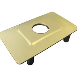 Verrou à bouton clés protégées + plaque Abus ø 23 mm / 45 mm