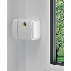 Verrou de fenêtre Abus blanc avec gâche
