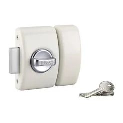 Verrou de sûreté design Apache à bouton et cylindre 45 mm