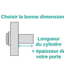 Verrou double entrée Apache pour porte d'entrée, cylindre 50mm, acier, 3 clés, époxy or - THIRARD