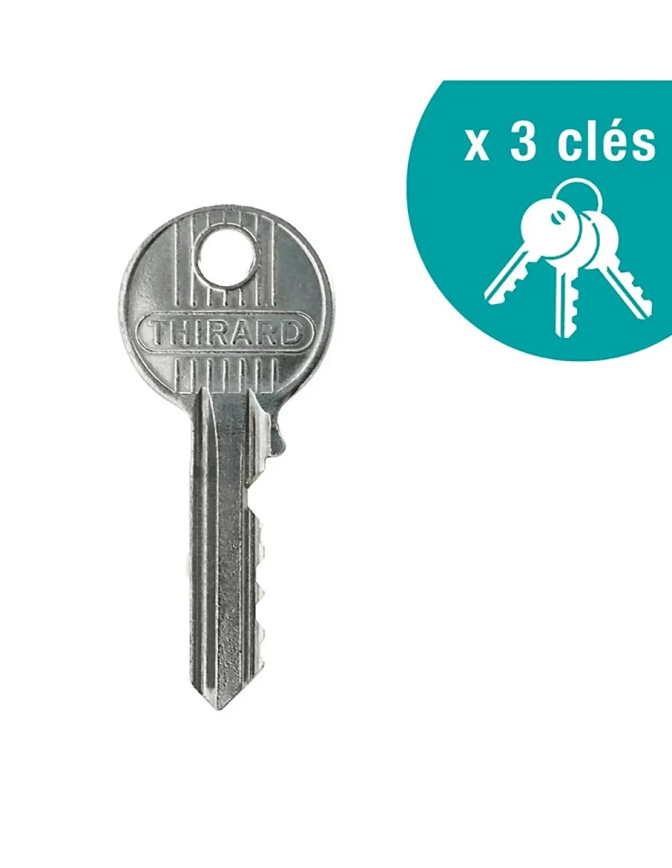 Verrou double entrée Apache pour porte d'entrée, cylindre 40mm, acier, 3 clés, époxy or - THIRARD
