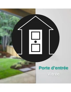 Verrou double entrée Apache pour porte d'entrée, cylindre 60mm, acier, 3 clés, époxy or - THIRARD