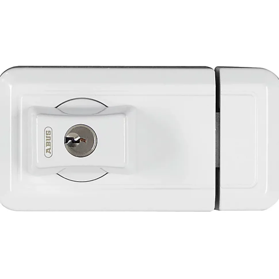 Verrou pour fenêtre Abus blanc avec cales pour fixation de la gâche inclus