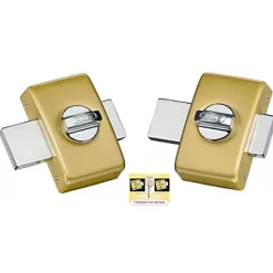 2 verrous à bouton clés réversibles ø23 mm / 45 mm Abus