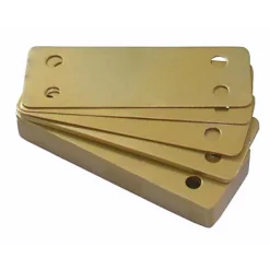 2 verrous à bouton sans vis bronze ø23 mm / 45 mm Abus