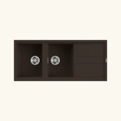 Vidage automatique 2 bacs CUIPD234 gamme Best en Keratek - Siphon gain de place