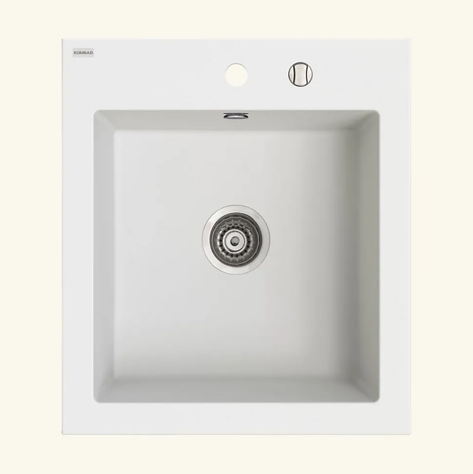 Vidage automatique gain de place 1 bac CUIPD013 pour évier granit - Siphon gain de place
